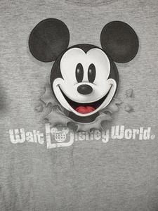 Walt Disney World Men's Size Med  Mickey Mouse Pop Out Shirt Double-Sided